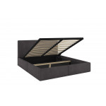 Čalúnená posteľ HILTON 160x200cm výklopná grafitová